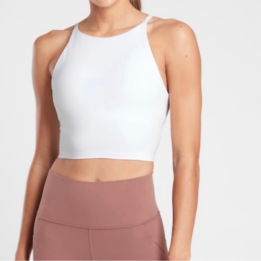 Athleta Intention Crop White A-C